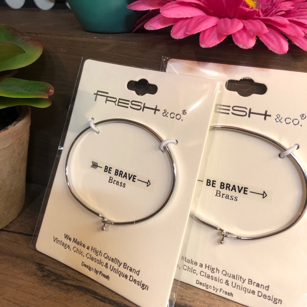 “Be brave “ mantra bracelet